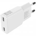 Incarcator retea 4smarts FlatPlug Slim Dual, 30W, 3A, 2xUSB-C, Fast Charging, Alb 4 - lerato.ro
