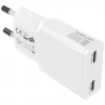 Incarcator retea 4smarts FlatPlug Slim Dual, 30W, 3A, 2xUSB-C, Fast Charging, Alb 2 - lerato.ro