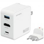 Incarcator retea 4smarts Flex, 65W, 2x USB-C, 1x USB-A, 1x HDMI 4k la 30Hz, Alb 3 - lerato.ro