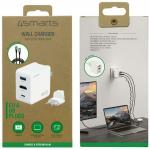 Incarcator retea 4smarts Flex, 65W, 2x USB-C, 1x USB-A, 1x HDMI 4k la 30Hz, Alb 6 - lerato.ro