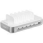 Statie de incarcare 4smarts Team, PD 100W, 4x USB-C, 2x USB-A, Silver 2 - lerato.ro