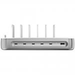 Statie de incarcare 4smarts Team, PD 100W, 4x USB-C, 2x USB-A, Silver 4 - lerato.ro
