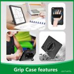 Carcasa 4smarts Rugged Case Grip compatibila cu iPad 11 (2025), Negru 15 - lerato.ro