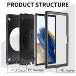 Carcasa 4smarts Rugged Case Grip compatibila cu iPad 10.2 inch 2019/2020/2021, Negru 12 - lerato.ro