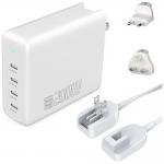 Incarcator retea 4smarts GaN Flex Pro Travel, 4x USB-C, 200W, 5A, Fast Charging, Cablu USB-C 1.5m inclus, Alb 4 - lerato.ro