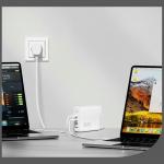 Incarcator retea 4smarts GaN Flex Pro Travel, 4x USB-C, 200W, 5A, Fast Charging, Cablu USB-C 1.5m inclus, Alb 5 - lerato.ro