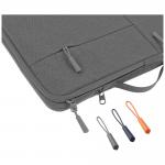 Geanta laptop 4smarts AirCushion Multi Sleeve compatibila cu laptop 15 inch, Nylon, Buzunar pentru tableta 10 inch, Gri 4 - lerato.ro
