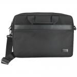 Geanta laptop 4smarts Target Eco Slim compatibila cu laptop 15-16 inch, Poliester, Negru 2 - lerato.ro