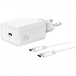 Incarcator retea 4smarts VoltPlug, 1xUSB-C, 30W, 3A, Cablu USB-C la USB-C de 1.5m inclus, Alb 2 - lerato.ro