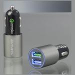 Incarcator auto 4smarts, 2xUSB-A, 30W, 3.1A, Fast Charging, Gri 4 - lerato.ro