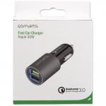 Incarcator auto 4smarts, 2xUSB-A, 30W, 3.1A, Fast Charging, Gri 6 - lerato.ro