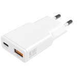 Incarcator retea 4smarts PDPlug Duos Slim, 1xUSB-C, 1xUSB-A, 30W, 3A, Alb 2 - lerato.ro