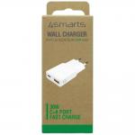 Incarcator retea 4smarts PDPlug Duos Slim, 1xUSB-C, 1xUSB-A, 30W, 3A, Alb 5 - lerato.ro