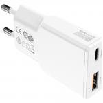 Incarcator retea 4smarts PDPlug Duos Slim, 1xUSB-C, 1xUSB-A, 20W, 3A, Alb 3 - lerato.ro