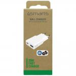 Incarcator retea 4smarts PDPlug Duos Slim, 1xUSB-C, 1xUSB-A, 20W, 3A, Alb 5 - lerato.ro