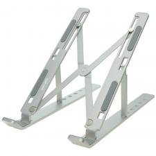Stand universal laptop 4smarts ErgoFix H18, Ajustabil, Aluminiu, Compatibil cu laptop-uri pana la 15.6 inch, Silver