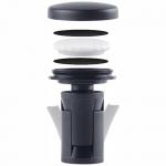 Dispozitiv anti pierdere 4smarts SkyTag Duos cu suport pentru furca bicicletei, Compatibil cu Apple Find My /  Google Find Hub, Bluetooth 5.3, Baterie CR2032, Negru 2 - lerato.ro
