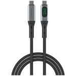 Cablu pentru incarcare si transfer de date 4smarts DigitCord USB4, 2x USB Type-C, PD 240W, 8K / 60Hz, 1.5m, Negru 2 - lerato.ro