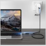 Cablu pentru incarcare si transfer de date 4smarts DigitCord USB4, 2x USB Type-C, PD 240W, 8K / 60Hz, 1.5m, Negru 4 - lerato.ro