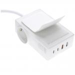 Statie de incarcare 6 in 1 4smarts Power Strip Desk GaN, PD 65W, 2x USB-C, 2x USB-A, 1x AC, Alb 5 - lerato.ro