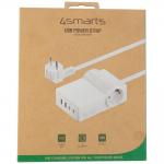 Statie de incarcare 6 in 1 4smarts Power Strip Desk GaN, PD 65W, 2x USB-C, 2x USB-A, 1x AC, Alb 6 - lerato.ro