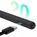 Stylus Pen 4smarts Stylus Pro 3 compatibil cu diferite tablete / telefoane, Activ, Prindere magnetica, 1 varf de rezerva, USB-C Negru 3 - lerato.ro
