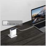 Incarcator retea 4smarts GaN Flex Screen AI, 100W, 5A, 1x USB-C, 1x USB-A, 1x Cablu USB-C integrat, Alb 9 - lerato.ro