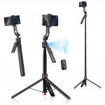 Selfie stick cu trepied 4smarts AI, Functie de urmarire smart, Rotire 360 grade, Telecomanda Bluetooth, Lungime maxima 176cm, Negru 3 - lerato.ro