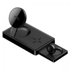 Statie de incarcare Wireless 3 in 1 4smarts UltiMag , 20W, Incarcare Wireless 15W,  Cablu USN-A la USB-C 1.2m inclus, Negru