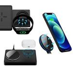 Statie de incarcare Wireless 3 in 1 4smarts UltiMag , 20W, Incarcare Wireless 15W,  Cablu USN-A la USB-C 1.2m inclus, Negru 10 - lerato.ro