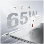 Incarcator retea 4smarts PDPlug Slim GaN Jojo, 65W, 3A, 2x USB-C, 1x USB-A, Alb 7 - lerato.ro