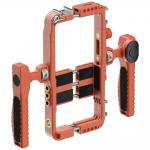 Suport video universal pentru smartphone 4smarts, Telecomanda Wireless, Multiple puncte de montare pentru accesorii, Portocaliu 5 - lerato.ro