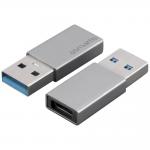 Set 2 adaptoare USB-A tata la USB-C mama 4smarts, Silver 2 - lerato.ro