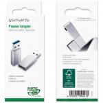 Set 2 adaptoare USB-A tata la USB-C mama 4smarts, Silver 6 - lerato.ro