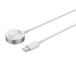 Incarcator Wireless 4smarts VoltBeam Mini compatibil cu Apple Watch, 2.5W, USB-C, Lungime cablu 1m, Alb 5 - lerato.ro