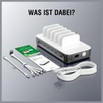 Statie de incarcare 4smarts Team, PD 100W, 5x USB-C, 1x USB-A, 6 cabluri incluse, Gri 8 - lerato.ro