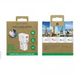 Adaptor retea 4smarts World Travel Adapter Nomad Pocket, 1x USB-C, 1xUSB-A, 25W, 3A, Alb 6 - lerato.ro
