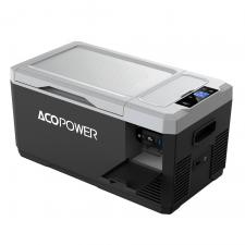 Frigider auto portabil Acopower LiONCooler Mini, 18l, Compresor, Port USB / USB-C / DC, Bateie 52000mAh, Negru/Gri