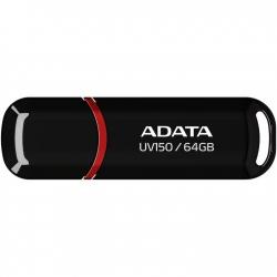 Memorie USB Adata UV150, 64GB, USB 3.2, Negru