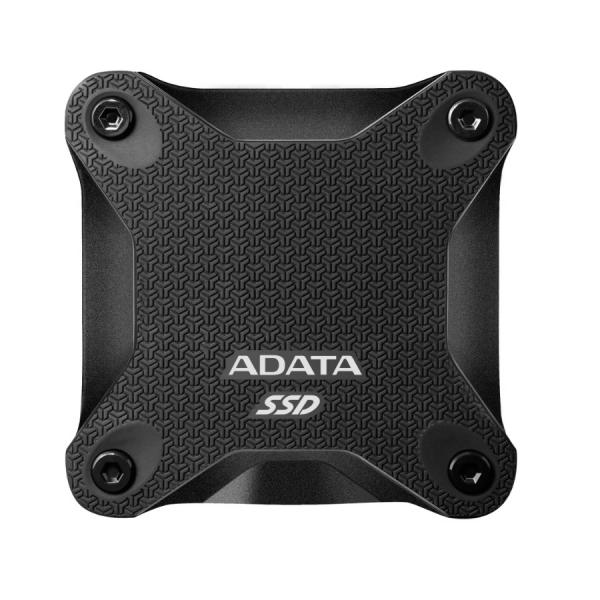SSD extern portabil ADATA SD600Q, USB 3.1, 960GB, R/W max: 440/440 MB/s, dimensiuni: 80 x 80 x 15.2mm, greutate: 60g, negru 1 - lerato.ro