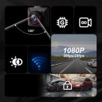 Camera auto AKEEYO P1, filmare fata, Full HD 1920 x 1080, 30 fps, WiFi, Incarcare USB-C, Negru 17 - lerato.ro