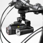 Suport metalic AKEEYO BT9, Montare pe ghidon, Unghi ajustabil, 2 prinderi, Compatibil cu camere AKEEYO / lumina frontala, Negru 4 - lerato.ro