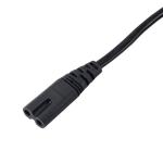 Cablu de alimentare Eight AKYGA AK-RD-01A pentru incarcator laptop, receptoare radio si alte dispozitive cu IEC C7- SN14, 2 pini, 1.5 m, Negru 4 - lerato.ro