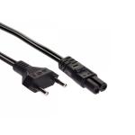 Cablu de alimentare Eight AKYGA AK-RD-02A pentru incarcator laptop, receptoare radio si alte dispozitive cu IEC C7- SN14, 2 pini, 3 m, Negru