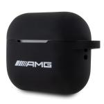 Carcasa AMG Silicone White Logo compatibila cu Apple AirPods Pro 2, Negru 4 - lerato.ro