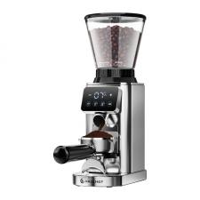 Rasnita de cafea electrica MZCHEF CE-CG209-SV, Capacitate 300 g, 24 trepte de reglare, Lame din Otel Inoxidabil, Panou LCD, Silver