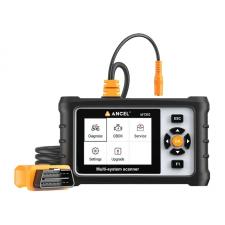 Accesorii auto, Scanner diagnoza Ancel MT310 pentru motociclete Harley, Honda, Yamaha, Suzuki si Kawasaki, Afisaj TFT 3.5 inch, Standard OBDII, Protocoale CAN, J1850 PWM, J1850 VPW, ISO9141 și KWP2000, Negru, lerato.ro