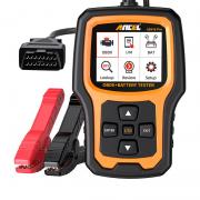 Scaner diagnoza si tester baterie auto 2 in 1 ANCEL AD410 Pro, OBD2, LCD, Negru