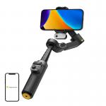 Stabilizator de imagine AOCHUAN X3, 3 axe, Rotire 360 grade, Senzor AI, Autonomie 12h, Telecomanda Bluetooth, USB-C, Negru 3 - lerato.ro