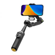 Stabilizatoare de imagine pentru camere video, camere video sport si telefoane, Stabilizator de imagine AOCHUAN X3, 3 axe, Rotire 360 grade, Senzor AI, Autonomie 12h, Telecomanda Bluetooth, USB-C, Negru, lerato.ro